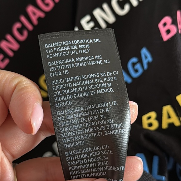 Balenciaga Cotton Puff Ink Knit Logo Cardigan (NWT) – Medium - Picture 4 of 5